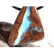 Boulderopal (Edelopal) Schmuckstein gebohrt - Rarität - Sonderqualität - Handarbeit - ca. 2,8 cm x 2,2 cm x 1 cm