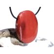 Mookait XXL Schmuckstein Cabochon / Scheibenstein gebohrt - Sonderqualität - ca. 4,1 cm x 3 cm x 0,9 cm