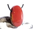 Mookait XXL Schmuckstein Cabochon / Scheibenstein gebohrt - Sonderqualität - ca. 4,1 cm x 3 cm x 0,9 cm