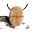 Mookait XXL Schmuckstein Cabochon / Scheibenstein gebohrt - Sonderqualität - ca. 4 cm x 3 cm x 0,8 cm