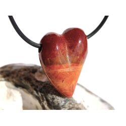 Mookait Swing Herz Schmuckstein gebohrt - Sonderqualitt - ca. 2,8 cm x 2,2 cm x 1,2 cm