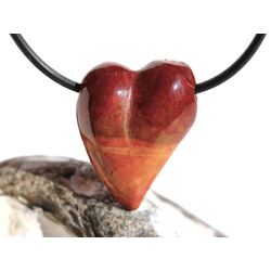 Mookait Swing Herz Schmuckstein gebohrt - Sonderqualitt - ca. 2,8 cm x 2,2 cm x 1,2 cm