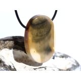 Mookait XXL Schmuckstein Cabochon / Scheibenstein gebohrt - Sonderqualität - ca. 4 cm x 2,9 cm x 0,9 cm