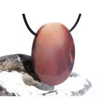 Mookait XXL Schmuckstein Cabochon / Scheibenstein gebohrt - Sonderqualität - ca. 4,1 cm x 3,1 cm x 0,9 cm