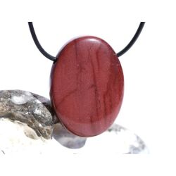 Mookait XXL Schmuckstein Cabochon / Scheibenstein gebohrt - Sonderqualität - ca. 4,1 cm x 3 cm x 0,9 cm