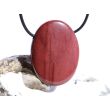 Mookait XXL Schmuckstein Cabochon / Scheibenstein gebohrt - Sonderqualität - ca. 4,1 cm x 3 cm x 0,9 cm