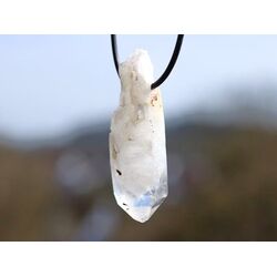 Bergkristall Phantomquarz XXXL Kristallstab / Kristallspitze natur gebohrt - ca. 5,6 cm x 1,8 cm x 1,7 cm