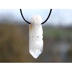 Bergkristall Phantomquarz XXXL Kristallstab / Kristallspitze natur gebohrt - ca. 5,6 cm x 1,8 cm x 1,7 cm