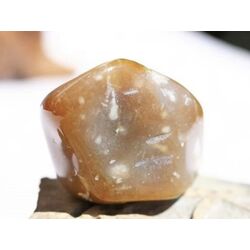 Flint (Feuerstein) XXL Trommelstein - ca. 4,1 cm x 2,9 cm x 2,5 cm (Fairer Handel/GKS)