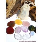 Chakra-Set groß (10 Steine) im Baumwollbeutel...