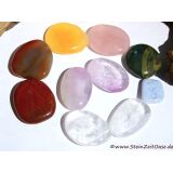 Chakra-Set groß (10 Steine) im Baumwollbeutel (handausgewählt)