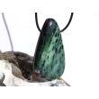 Rubin-Zoisit (Anyolith) XXXL Schmuckstein / Trommelstein gebohrt - AA-Sonderqualität - ca. 5,4 cm x 3,2 cm x 1,2 cm