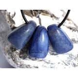 Blauquarz dunkelblau Schmucksteine / Cabochons gebohrt -...