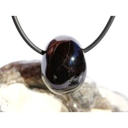 Granat rot Almandin Schimmer Trommelstein gebohrt -...