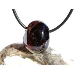 Granat rot Almandin Schimmer Trommelstein gebohrt - Sonderqualitt - ca. 2,1 cm x 1,6 cm x 1,5 cm