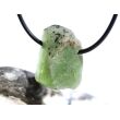 Peridot Kristall- / Rohsteinform mit Teilspitze, gebohrt (Olivin / Chrysolith) - Sonderqualität - ca. 2,6 cm x 2,1 cm x 1,4 cm