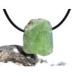 Peridot Kristall- / Rohsteinform mit Teilspitze, gebohrt (Olivin / Chrysolith) - Sonderqualität - ca. 2,6 cm x 2,1 cm x 1,4 cm