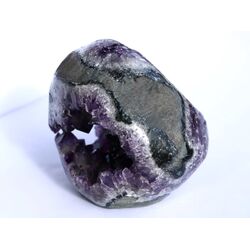 Amethyst Geode / Ladegeode dunkel (Uruquai) Handarbeit geschliffen/poliert - AAA-Sonderqualitt - ca. 12 cm x 12 cm x 10 cm