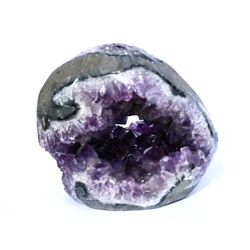 Amethyst Geode / Ladegeode dunkel (Uruquai) Handarbeit geschliffen/poliert - AAA-Sonderqualitt - ca. 12 cm x 12 cm x 10 cm