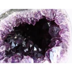 Amethyst Geode / Ladegeode dunkel (Uruquai) Handarbeit geschliffen/poliert - AAA-Sonderqualitt - ca. 13 cm x 9 cm x 14 cm