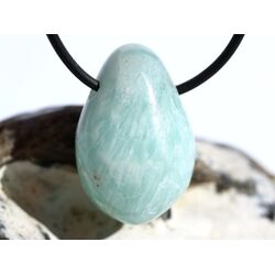 Hemimorphit t�rkisblau Trommelstein gebohrt -...