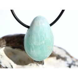 Hemimorphit t�rkisblau Trommelstein gebohrt - AA-Sonderqualit�t - ca. 3,1 cm x 2 cm x 1,6 cm