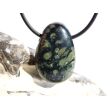 Eldarit "Nebulastein" (Meta-Rhyolith / Kugelrhyolith) Trommelstein gebohrt - ca. 3 cm x 2 cm x 1,1 cm