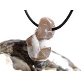 Schlangenhautachat Trommelstein gebohrt - Sonderqualität - ca. 3 cm x 1,9 cm x 1,5 cm
