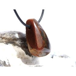 Tigerauge Schmuckstein / Trommelstein gebohrt - schöne Qualität - ca. 3,2 cm x 1,9 cm x 1,4 cm