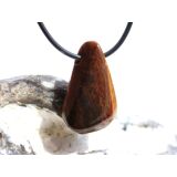 Tigerauge Schmuckstein / Trommelstein gebohrt - schöne Qualität - ca. 3,2 cm x 1,9 cm x 1,4 cm