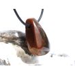 Tigerauge Schmuckstein / Trommelstein gebohrt - schöne Qualität - ca. 3,2 cm x 1,9 cm x 1,4 cm
