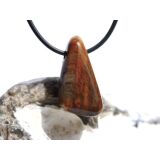 Tigerauge Schmuckstein / Trommelstein gebohrt - schöne Qualität - ca. 3 cm x 1,5 cm x 1,4 cm