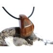 Tigerauge Schmuckstein / Trommelstein gebohrt - schöne Qualität - ca. 3 cm x 1,5 cm x 1,4 cm