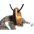 Tigerauge Schmuckstein / Trommelstein gebohrt - schöne Qualität - ca. 3 cm x 1,5 cm x 1,4 cm