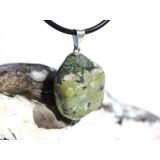 Serpentin Trommelstein Anhänger Öse - ca. 3,1...