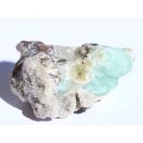 Apophyllit grün mit Stilbit Kristallstufe / Rohstein - Rarität - ca. 2,9 cm x 2,2 cm x 1,6 cm
