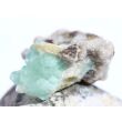 Apophyllit grün mit Stilbit Kristallstufe / Rohstein - Rarität - ca. 2,9 cm x 2,2 cm x 1,6 cm