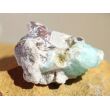 Apophyllit grün mit Stilbit Kristallstufe / Rohstein - Rarität - ca. 2,9 cm x 2,2 cm x 1,6 cm