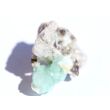 Apophyllit grün mit Stilbit Kristallstufe / Rohstein - Rarität - ca. 2,9 cm x 2,2 cm x 1,6 cm