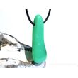 Chrysopras XXL Schmuckstein / Scheibenstein gebohrt - Rarität - Handarbeit - AA-Sonderqualität - ca. 4,7 cm x 1,6 cm x 0,8 cm