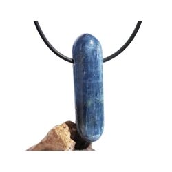 Disthen blau Silberschimmer XXL Schmuckstein / Trommelstein gebohrt (Cyanit / Kyanit) - Sonderqualitt - ca. 4,3 cm x 1,2 cm x 1,1 cm
