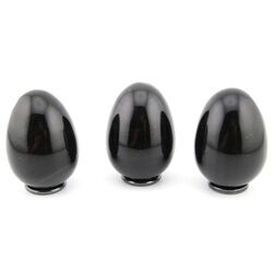 Regenbogenobsidian - Edelstein-Eier - ca. 4,7 - 4,8 cm