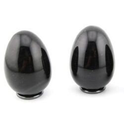 Regenbogenobsidian - Edelstein-Eier - ca. 4,7 - 4,8 cm