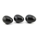 Regenbogenobsidian - Edelstein-Eier - ca. 4,7 - 4,8 cm