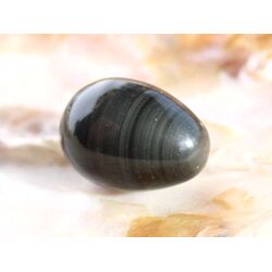 Regenbogenobsidian - Edelstein-Eier - ca. 2,7 - 2,9 cm