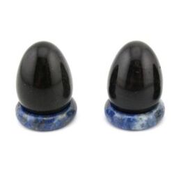 Regenbogenobsidian - Edelstein-Eier - ca. 2,7 - 2,9 cm