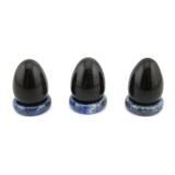 Regenbogenobsidian - Edelstein-Eier - ca. 2,7 - 2,9 cm