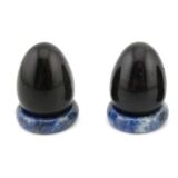 Regenbogenobsidian - Edelstein-Eier - ca. 2,7 - 2,9 cm