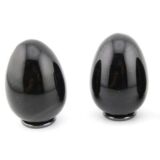 Regenbogenobsidian - Edelstein-Eier - ca. 4,7 - 4,8 cm - Sonderqualität -