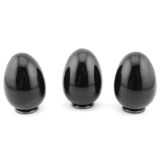 Regenbogenobsidian - Edelstein-Eier - ca. 4,7 - 4,8 cm - Sonderqualität -